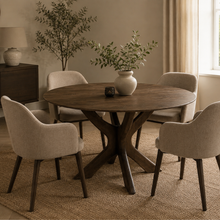 Eettafel Montreaux Round | Bruin 150cm