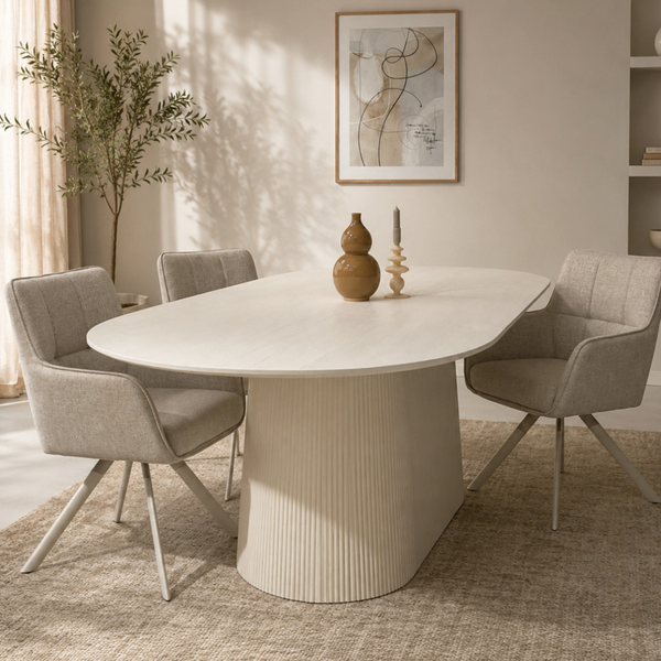 Eettafel Patrice | Crème Wit