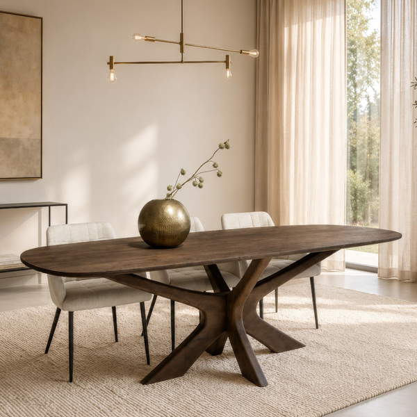 Eetkamertafel Montreaux | Bruin 220cm