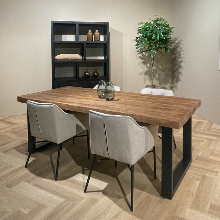 Eettafel Sturdy U | Zwart 220cm