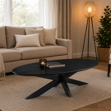 Salontafel Oslo Oval | Zwart