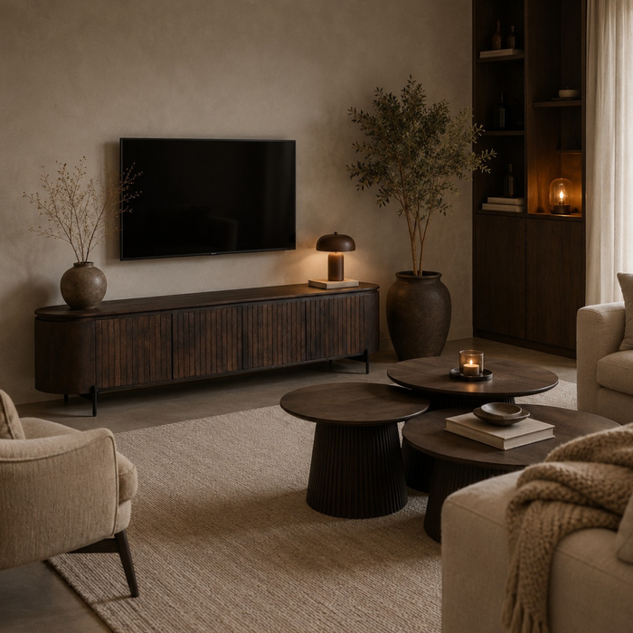 TV-Meubel Mokka | Donkerbruin 210cm