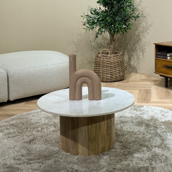Salontafel Nova | Wit Marmer 70cm