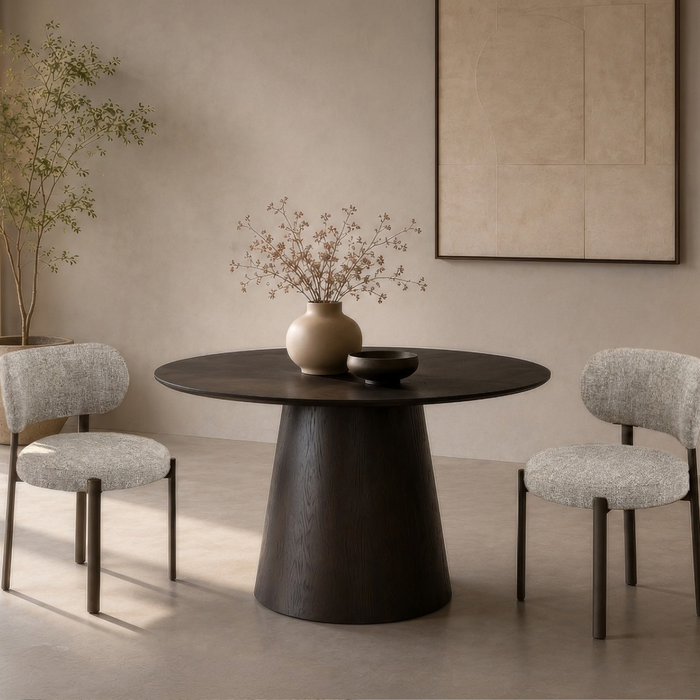 Eettafel Novero Rond | Espresso 120cm
