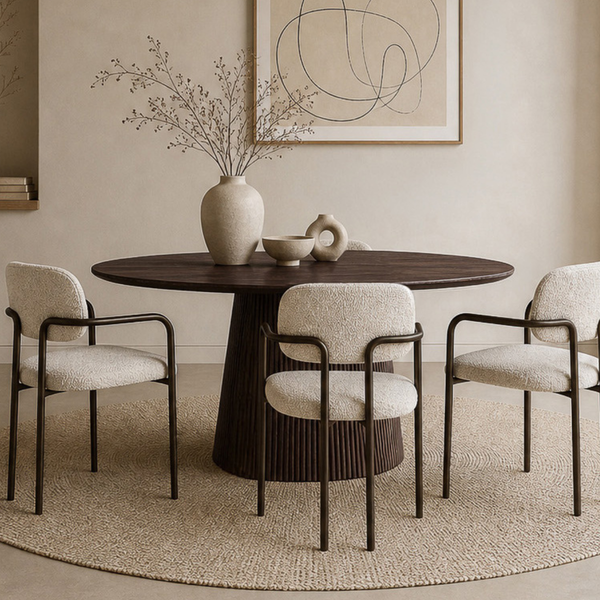 Eettafel Salvator Rond | Walnoot