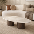 Salontafel Duno Bottecino | Crème Wit 120cm