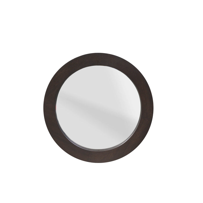 Ronde spiegel Dide | Bruin 40cm