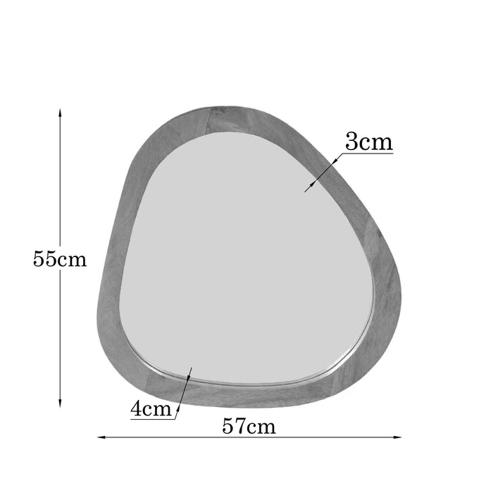 Spiegel Lou | Naturel 55cm