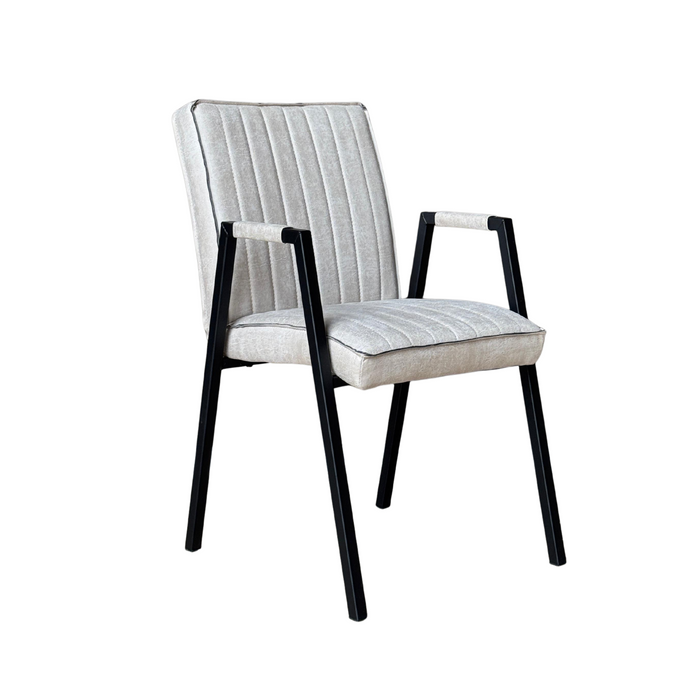 Eetkamerstoel Tivoli met armleuning | Beige