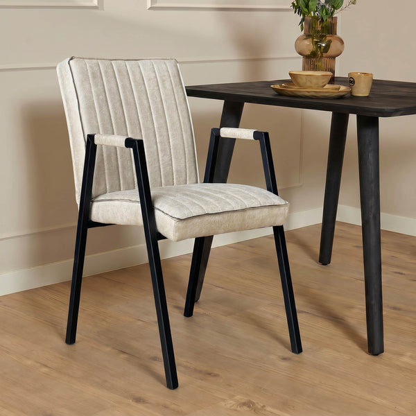 Eetkamerstoel Tivoli - Microleder Beige