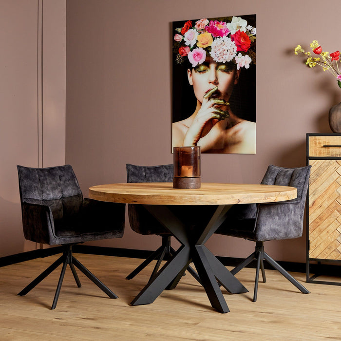 Eetkamertafel Denver Naturel - Ø140cm | Rond