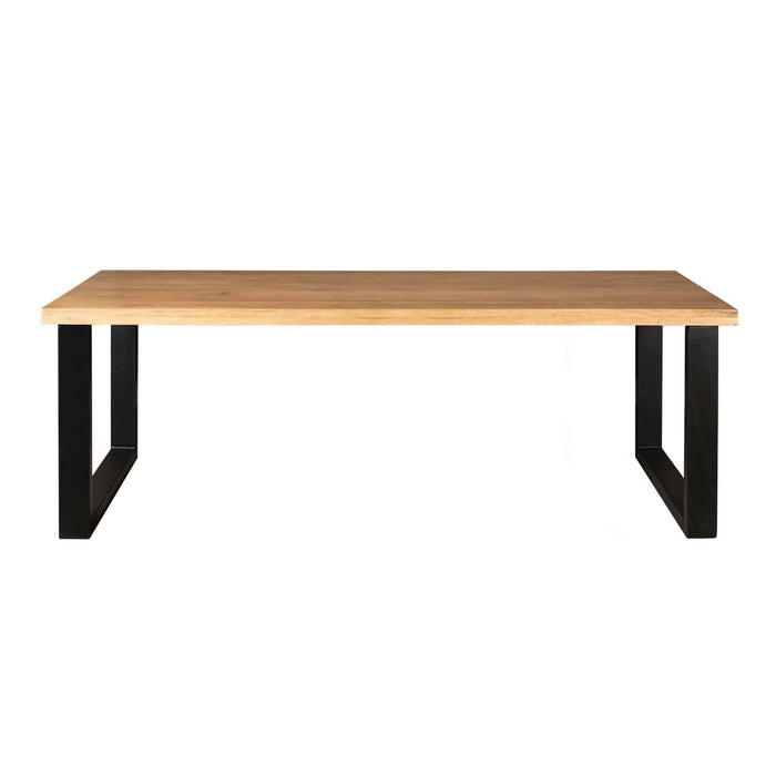 Eetkamertafel Denver Naturel - 300cm | Recht U-Poot