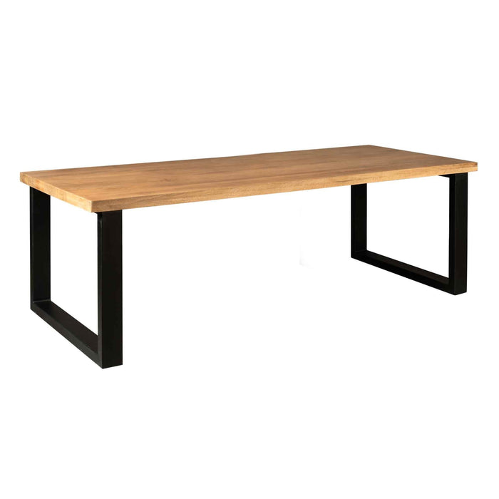Eetkamertafel Denver Naturel - 300cm | Recht U-Poot