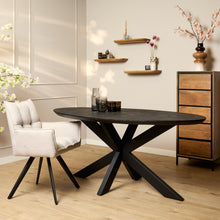 Eettafel Brandy Ovaal | Zwart