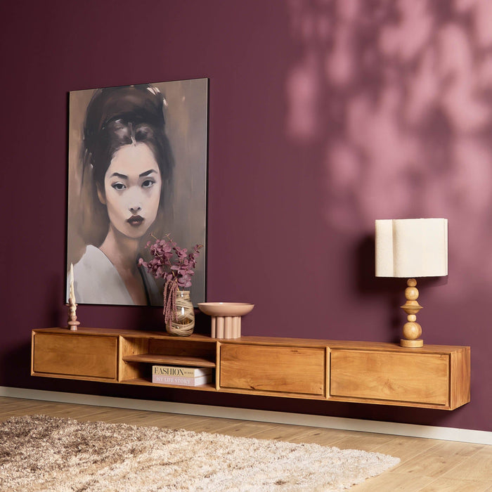 Zwevend TV-Meubel Ambiance | Naturel 280cm