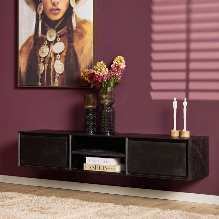 Zwevend TV-Meubel Ambiance Black | 160cm