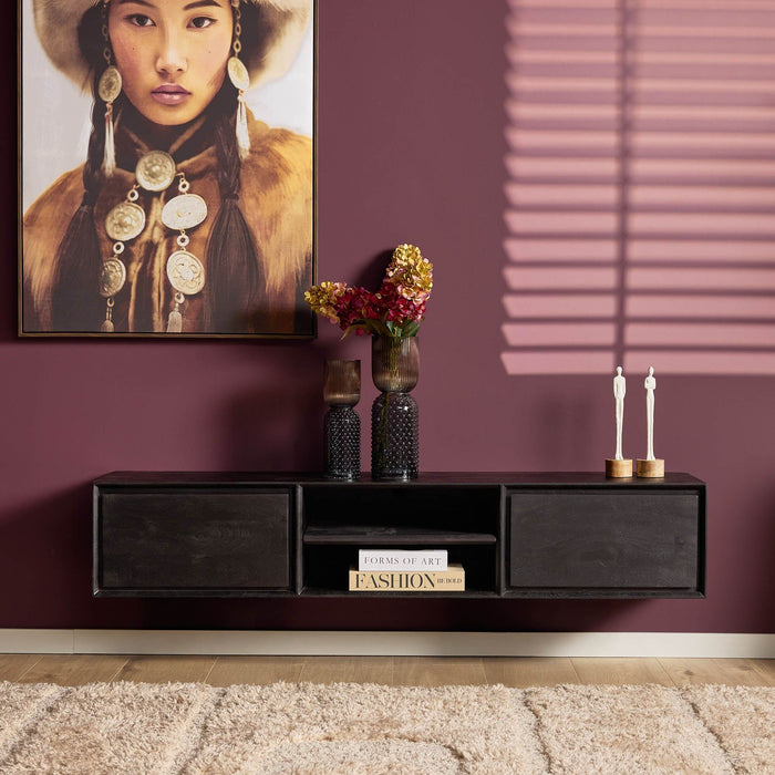 Zwevend TV-Meubel Ambiance Black | 160cm