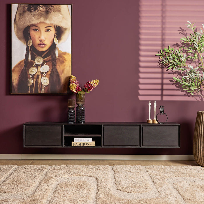 Zwevend TV-Meubel Ambiance | Black 200cm