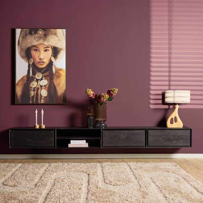 Zwevend TV-Meubel Ambiance | Black 280cm