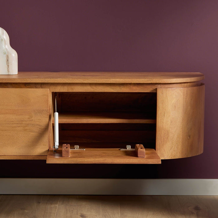 TV-Meubel Excellent | Naturel 240cm  ( Zwevend / Staand )