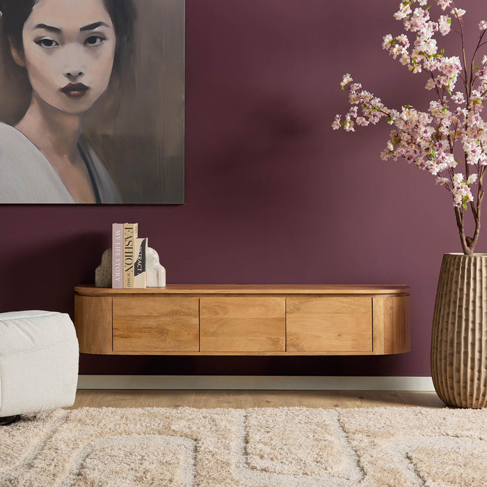 TV-Meubel Excellent | Naturel 160cm  ( Zwevend / Staand )