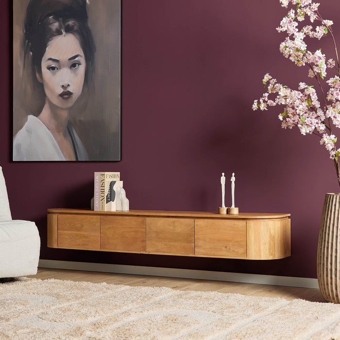 TV-Meubel Excellent | Naturel 200cm  ( Zwevend / Staand )