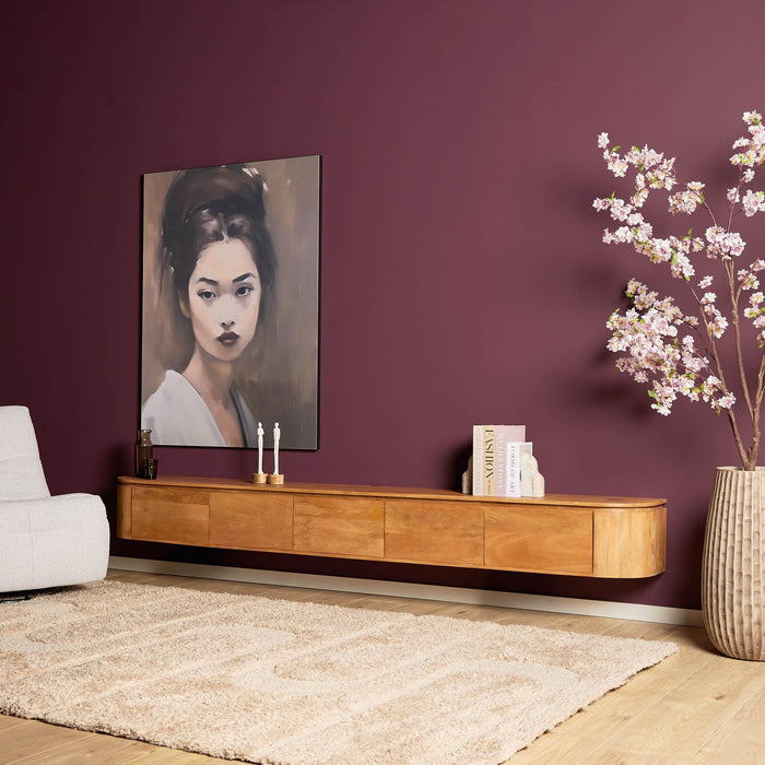 TV-Meubel Excellent | Naturel 280cm ( Zwevend / Staand )