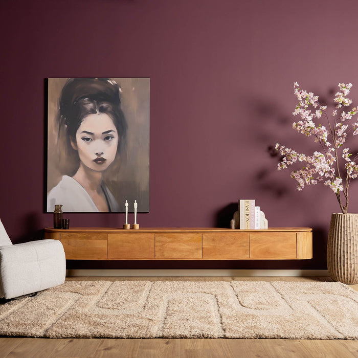 TV-Meubel Excellent | Naturel 280cm ( Zwevend / Staand )