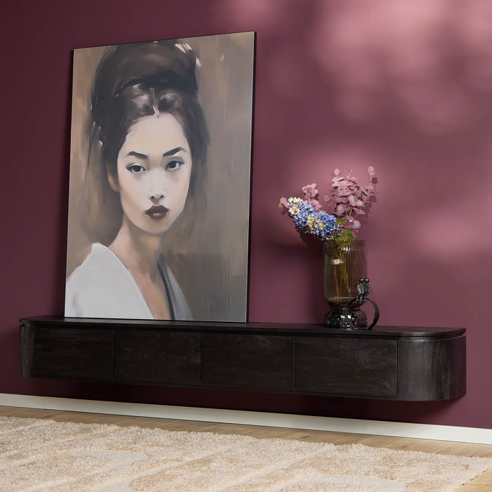 TV-Meubel Excellent | Black 240cm  ( Zwevend / Staand )