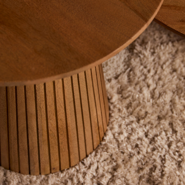 Salontafel Rond Solana | Naturel 80cm