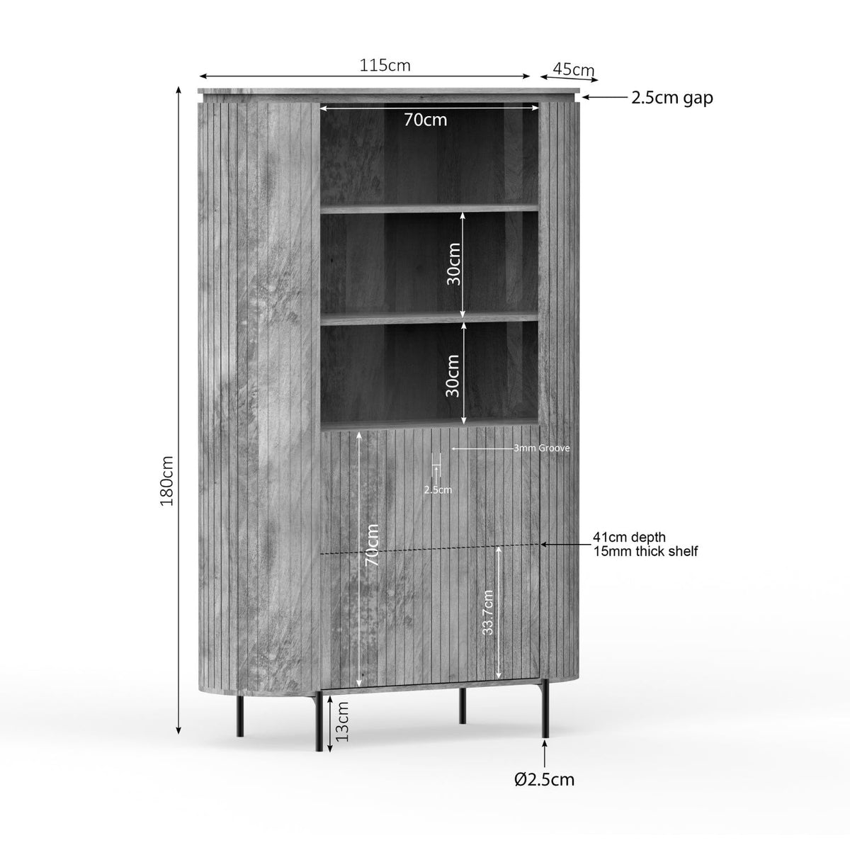 Wandkast Solana | Naturel
