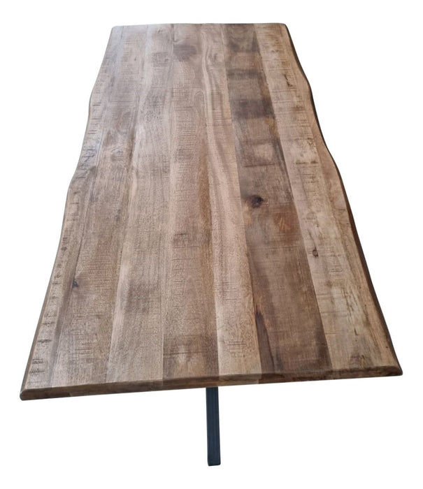 Eettafel Boston Naturel - 240cm | Recht - Live edge