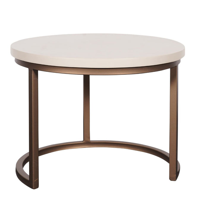 Salontafels Madison set van 3 | Sand Ø70/50/35cm