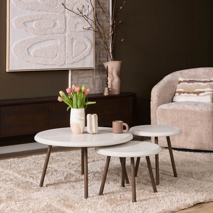 Salontafel Ohio Rond | Zand 70cm