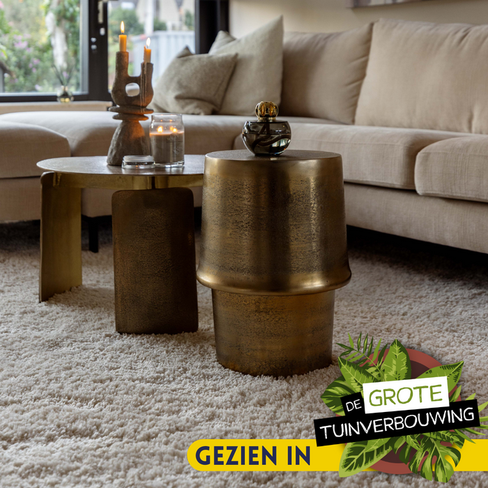Bijzettafel Glamor Rond | Goud 30cm