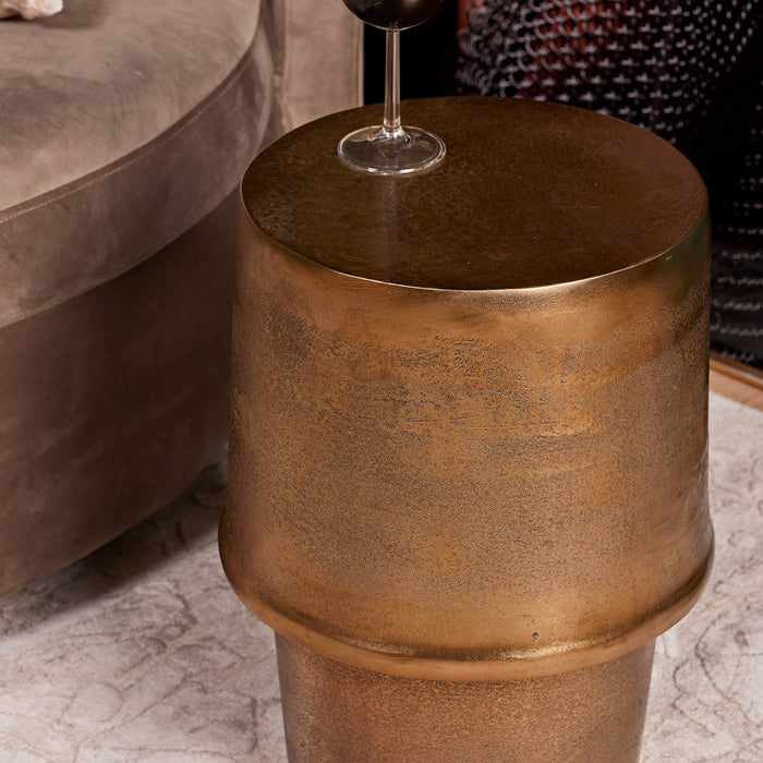 Bijzettafel Glamor Rond | Goud 30cm