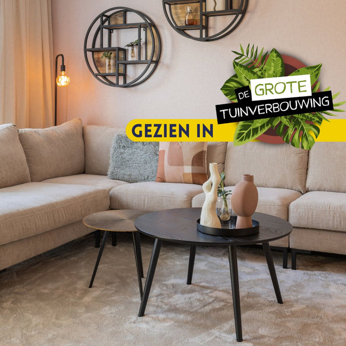 Bijzettafel Ryas Set Van 3 | Gold Ø49/41/33cm