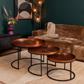 Salontafelset Clive Rond | Koper