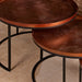 Salontafelset Clive Rond | Koper 70cm