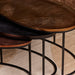 Salontafelset Raley Ovaal | Brons/Zwart 100cm