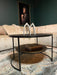 Salontafel Lecia Rond | Goud / Zwart 80cm