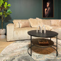 Salontafel Lecia Rond | Goud / Zwart 80cm