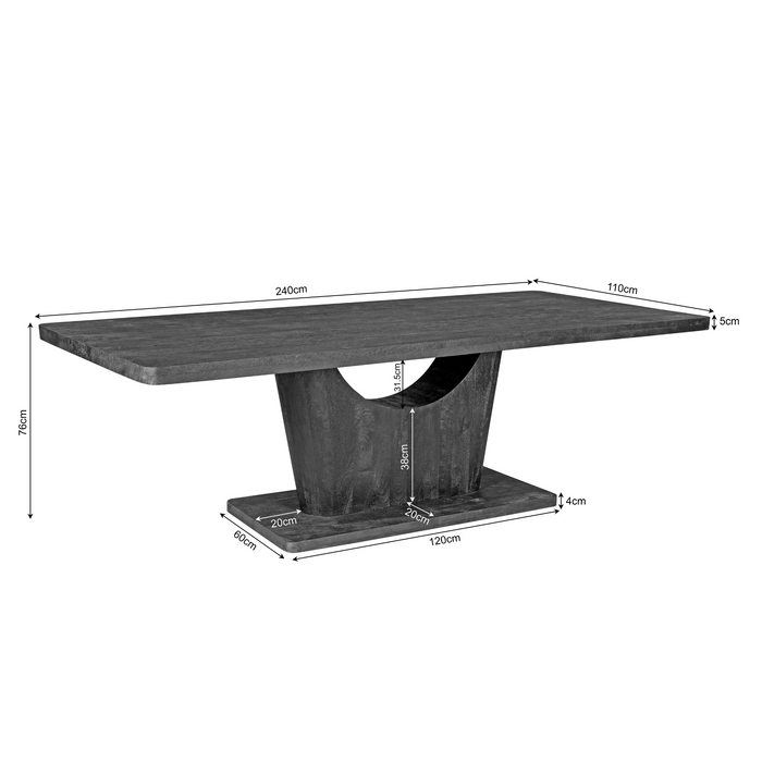 Eettafel Voco Rechthoekig | Bruin