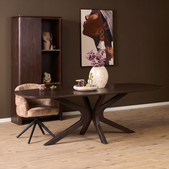 Ovale Eettafel Milo Deens ovaal | Bruin