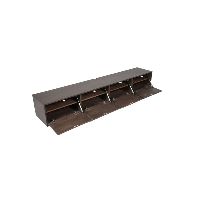 Zwevend TV-Meubel Vision | Walnoot 240cm