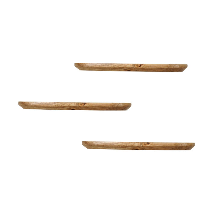 Wandplank Gusta - Naturel 60cm | Set van 3