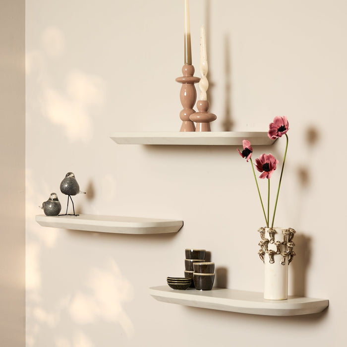 Wandplank Gusta - Sand 60cm | Set van 3