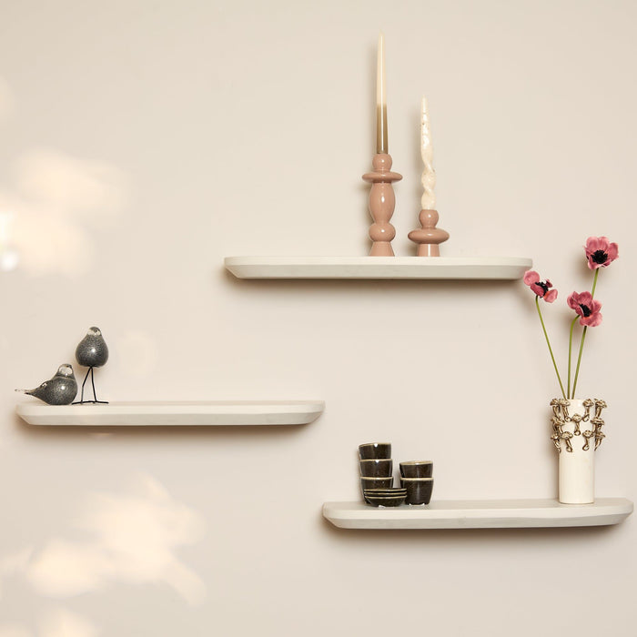 Wandplank Gusta - Sand 60cm | Set van 3