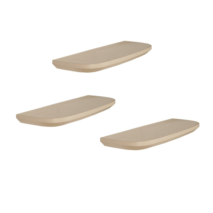 Wandplank Gusta - Sand 60cm | Set van 3