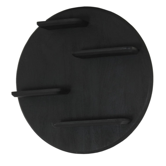 Wandrek Lena Rond | Zwart 75cm